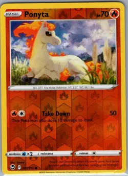 Ponyta 021/195 Reverse Holo SWSH12: Silver Tempest - Pokemon Card - NM - Image 1