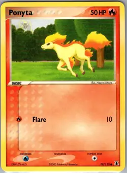 Ponyta 78/113 Non Holo Delta Species - Pokemon Card - NM - Image 1