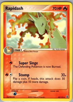 Rapidash 52/113 Non Holo Delta Species - Pokemon Card - NM - Image 1