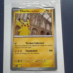 Pokemon x Natural History Museum: Pikachu at the Museum (Sealed) Promo Card - Image 1