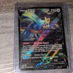 Pokemon Zacian V Full Art Ultra Rare Holo TG21/TG30 Astral Radiance Card - Image 1