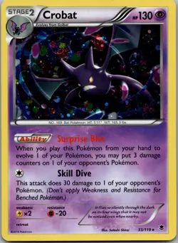 Crobat - (Cosmos Holo) 033/119 Miscellaneous Cards & Products Holo - Image 1