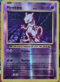 Mewtwo 51/108 Rare Evolutions Pokemon Reverse Holo - Image 1