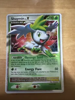 Pokemon TCG Shaymin LV.X Black Star Promotional Holo - Image 1