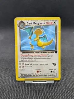 Dark Dragonite 22/82 Non Holo Team Rocket Set Rare Pokemon WOTC Played - Image 1