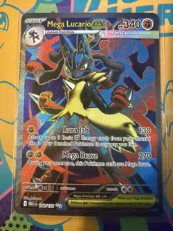 Pokemon TCG Mega Evolution - Mega Lucario EX Full Art 160/132 NM - English - Image 1