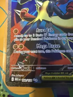 Pokemon TCG Mega Evolution - Mega Lucario EX Full Art 160/132 NM - English - Image 4
