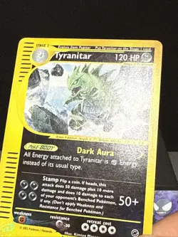 Pokemon Card Tyranitar 29/165 Reverse Holo Expedition Base Set Light Play - Image 3