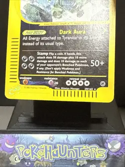 Pokemon Card Tyranitar 29/165 Reverse Holo Expedition Base Set Light Play - Image 4