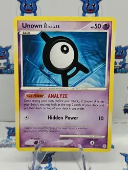 Unown A - 65/130 - Diamond & Pearl Pokemon LP - Image 1