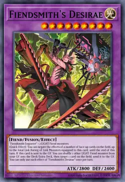 Fiendsmith's Desirae RA04-EN056 1st ED Yu-Gi-Oh! ULTRA RARE - Image 1