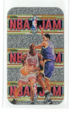 1999 NBA Jam Acclaim Michael Jordan (Bulls) Kobe Bryant (LAL) Mini Promo Card - Image 1