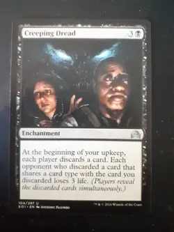 MTG: Creeping Dread - Shadows Over Innistrad - Lightplay A123 - Image 1