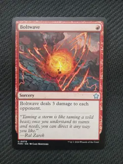 BOLTWAVE Foundations MTG Red Sorcery (U) NM - Image 1