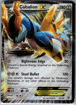 Cobalion EX 93/135 Plasma Storm - Pokemon Card - NM - Image 1