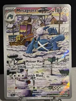 Pokemon TCG Metagross 178/162 Temporal Forces Holo Card Illustration Rare - Image 1