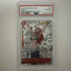 PSA 10 Nami OP01-016 Manga Alt Art ONE PIECE Card The Best Japanese PRB-01 JPN - Image 1