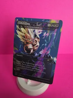 Mtg Magic Galick Gun Torment Of Hailfire Anime Borderless Playtest Card NM - Image 1