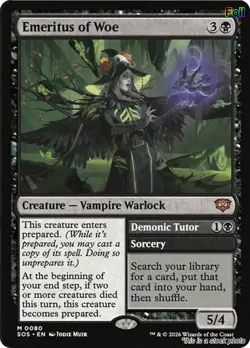 Emeritus of Woe [SOS - 80] - NM [Foil] TCG MTG - Image 1