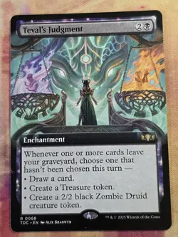 Teval's Judgement (Extended Art) MTG Commander: Tarkir: Dragonstorm (TDC) (NM) - Image 1