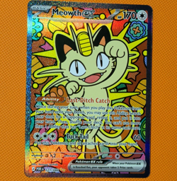 Pokemon TCG Meowth EX Full Art Holo 170 HP POR 121/088 English - Image 1