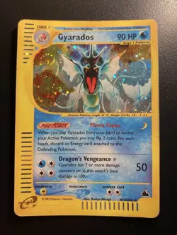 Pokemon Card-Gyarados-H10/H32-Holo-NoCrystal-Skyridge-ENG-LP-SWIRL - Image 1