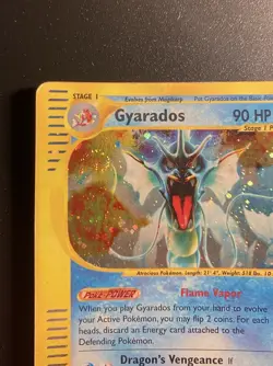 Pokemon Card-Gyarados-H10/H32-Holo-NoCrystal-Skyridge-ENG-LP-SWIRL - Image 2