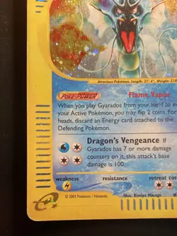 Pokemon Card-Gyarados-H10/H32-Holo-NoCrystal-Skyridge-ENG-LP-SWIRL - Image 5