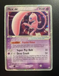 Pokemon Card-Mew Ex-Ex Holon Phantoms-Holo-100/110-ENG-Played - Image 1