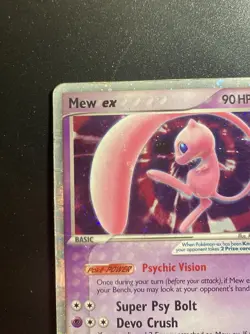 Pokemon Card-Mew Ex-Ex Holon Phantoms-Holo-100/110-ENG-Played - Image 3