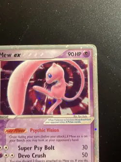 Pokemon Card-Mew Ex-Ex Holon Phantoms-Holo-100/110-ENG-Played - Image 4
