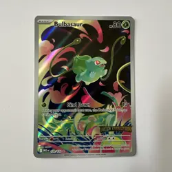 Bulbasaur 133/132 ME01: Mega Evolution Holofoil Illustration Rare Pokemon TCG - Image 1