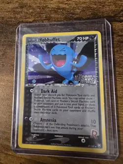 Pokemon TCG Rocket's Wobbuffet 47/109 Team Rocket Returns Reverse Holo Stamped - Image 2