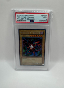 2004 YU-GI-OH! PROMO POWER OF CHAOS: JOEY THE PASSION RED-EYES B. DRAGON PSA 9 - Image 1