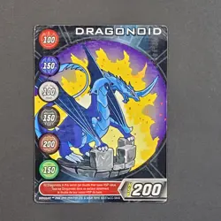 Bakugan Battle Brawler - Dragonoid - Character Card - HSP 200 - BA051a - LP - Image 2