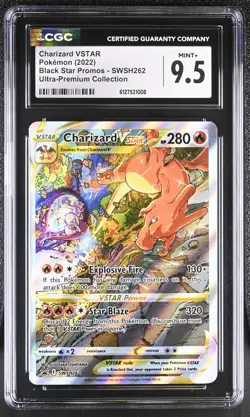 CGC 9.5 MINT+ Charizard VSTAR SWSH262 PROMO Ultra-Premium UPC Pokemon Card - Image 1