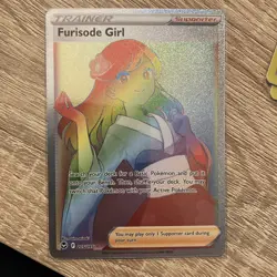 Pokemon Cards Furisode Girl 205/195 Silver Tempest Rare Rainbow NM - Image 1