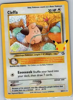 Cleffa 20/111 Celebrations: Classic Collection - Pokemon Card - NM - Image 1