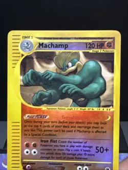 Pokemon Card Machamp 16/165 Reverse Holo Rare Expedition Base Set Light Play - Image 2
