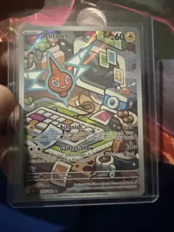 Pokemon TCG Rotom 197/182 Destined Rivals Full Art Holo Card - Image 1