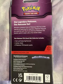 Suicune Knock Out Collection, Sealed, Pokemon TCG, 2 Packs, Promo Card, Sticker! - Image 4