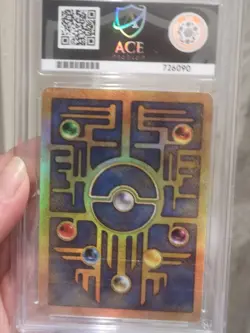 Ancient Mew Cosmos Holo Pokemon League 2000 Pokemon Card Ace Grade 9 Mint Movie - Image 2