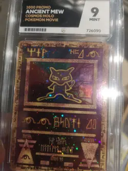 Ancient Mew Cosmos Holo Pokemon League 2000 Pokemon Card Ace Grade 9 Mint Movie - Image 3