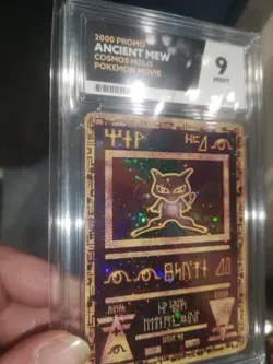 Ancient Mew Cosmos Holo Pokemon League 2000 Pokemon Card Ace Grade 9 Mint Movie - Image 4