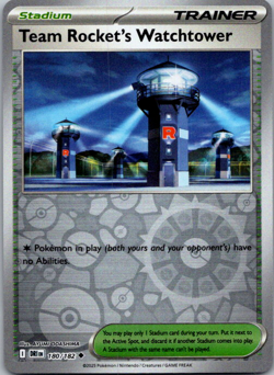 2025 Pokemon Destined Rivals TR Watchtower 180/182 Reverse Holo - Image 1