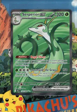 Pokemon TCG Serperior ex 156/086 Black Bolt Double Black Star NM/M - Image 1