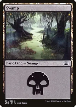 Swamp #091/096 MTG Unsanctioned UND Common Basic Land NM - Image 1