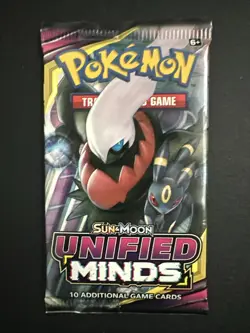 Pokemon Sun And Moon Unified Minds Booster Pack Factory Sealed - Image 1