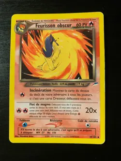 Carte Pokemon : Feurisson Obscur 39/105 Edition 2 Neo Destiny Wizards Francais - Image 1