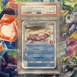 Pokemon Slowpoke 183/SM-P KFC Kentucky Fried Chicken Promo Card PSA 6 - Image 1